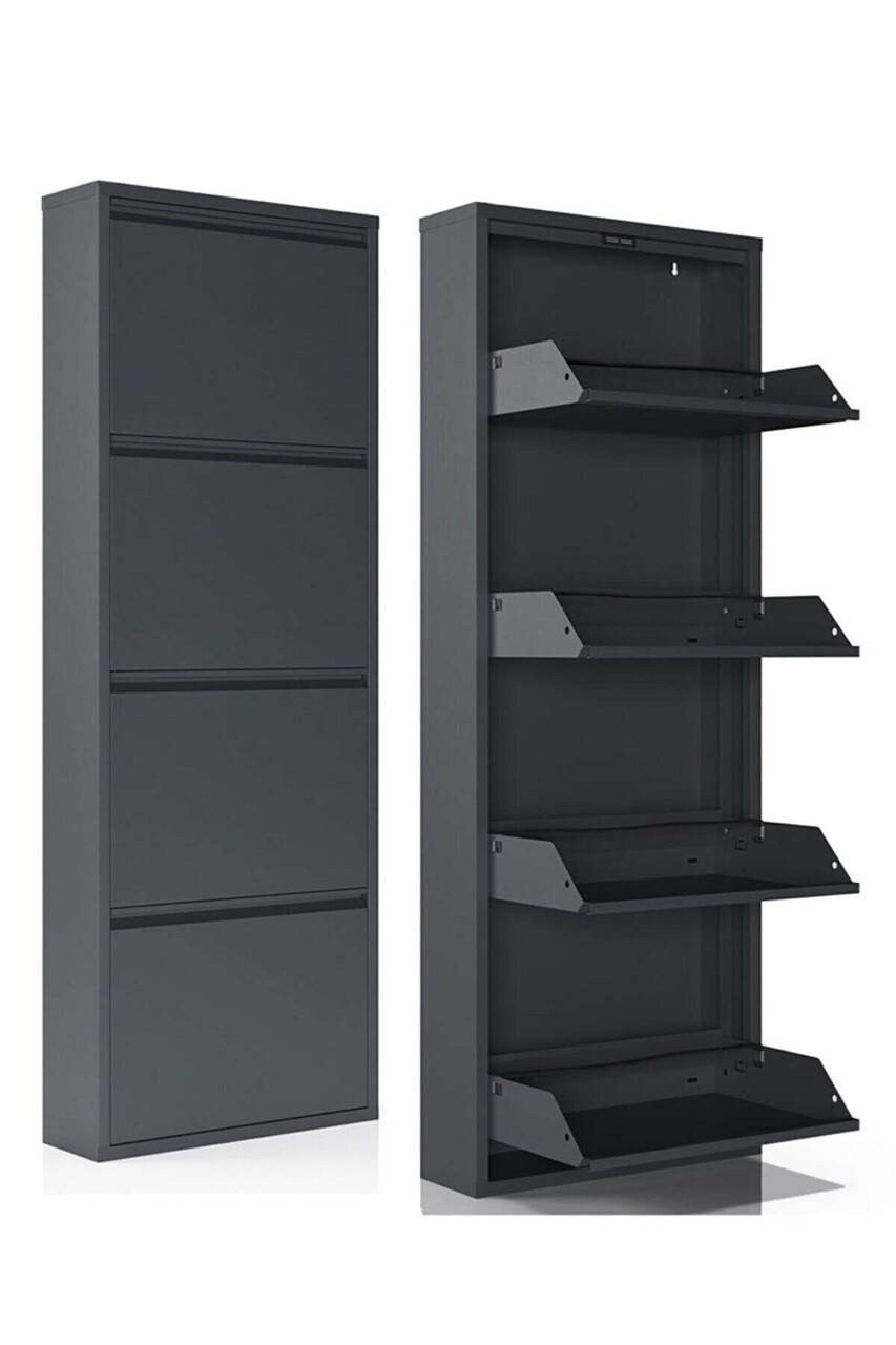 Pantofar, Hanah Home, Marino 4, 50x137x15 cm, Metal, Antracit - imagine 4